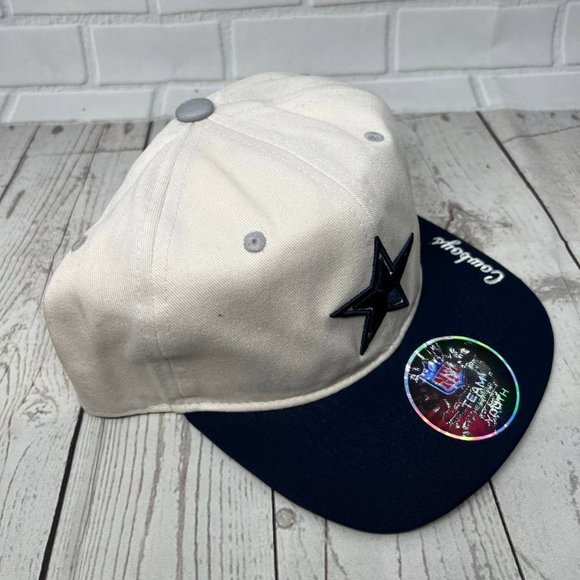 Dallas Cowboys NFL Offwhite Team Apparel Hat Snapback Cap Youth - Picture 3 of 7